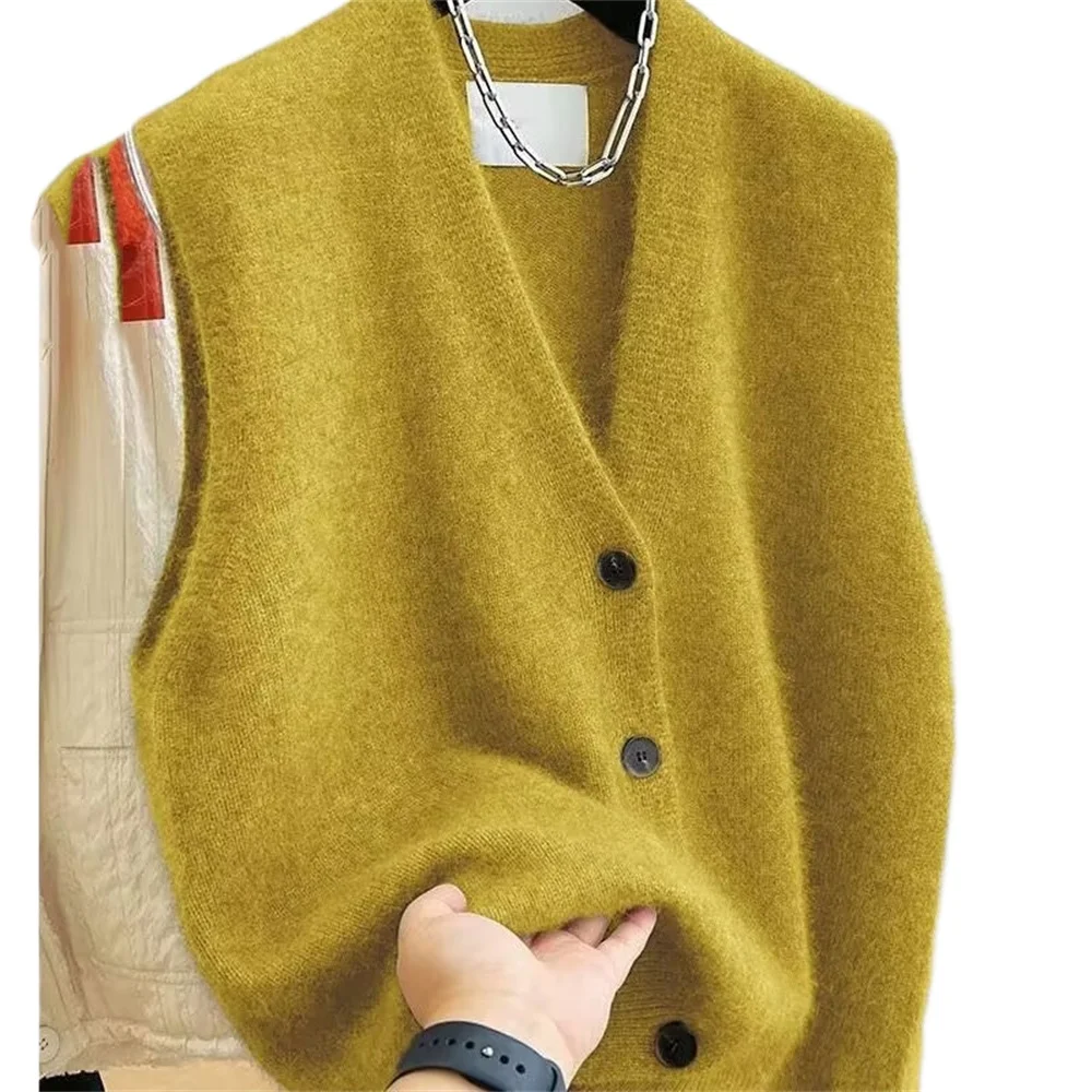 Winter Clothing Factory Outlet - 2025 신상 여성 V넥 스웨터 베스트