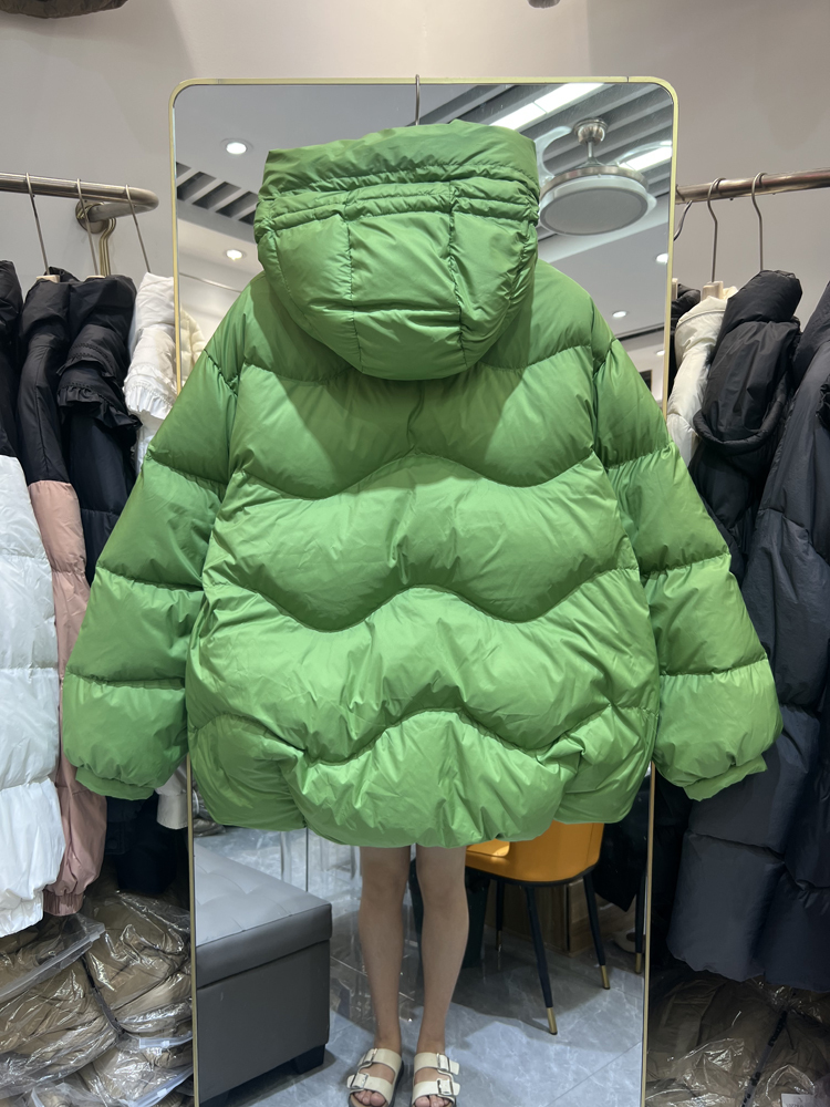 여성용 후드 파카, 짧은 빵 재킷, CWhite 덕 다 - Winter Clothing Factory Outlet 리뷰 및 가격