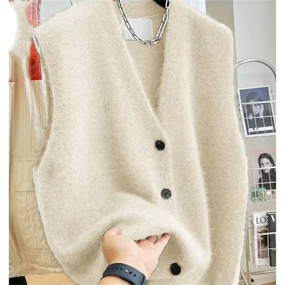 2025 신상 여성 V넥 스웨터 베스트 코트 여성 패션 - Winter Clothing Factory Outlet 리뷰 및 가격