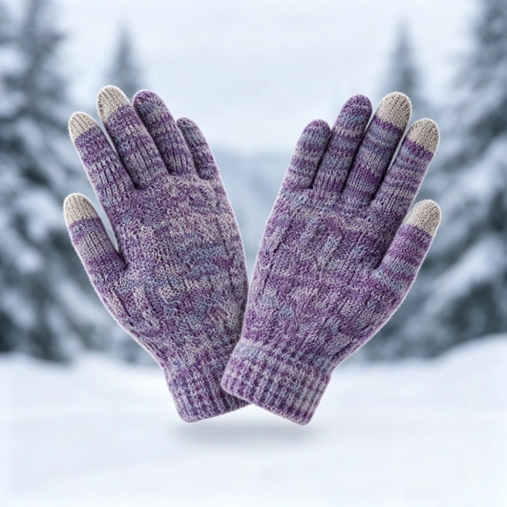 2 개/대 패션 겨울 어린이 모자 장갑 세트 안감 방풍 - Knit Glove Touch Screen 리뷰 및 가격