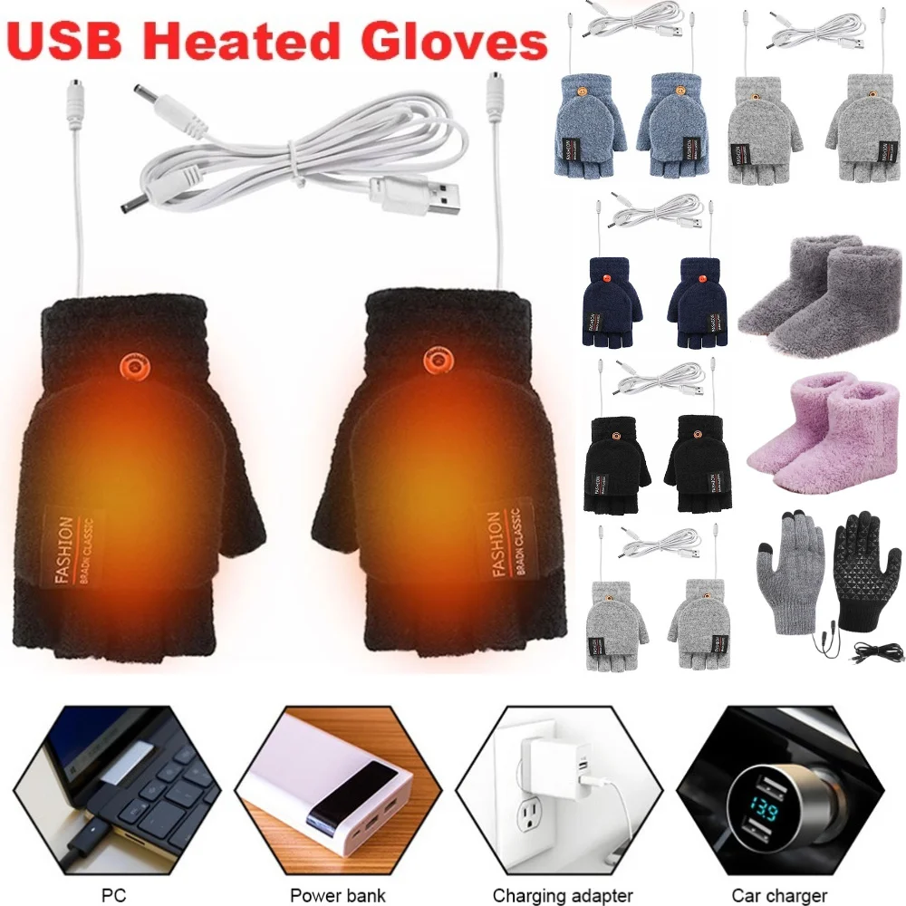 USB 전기 가열 장갑 겨울 야외용 열 터치스크린 풀/ - Knit Glove Touch Screen 리뷰 및 가격