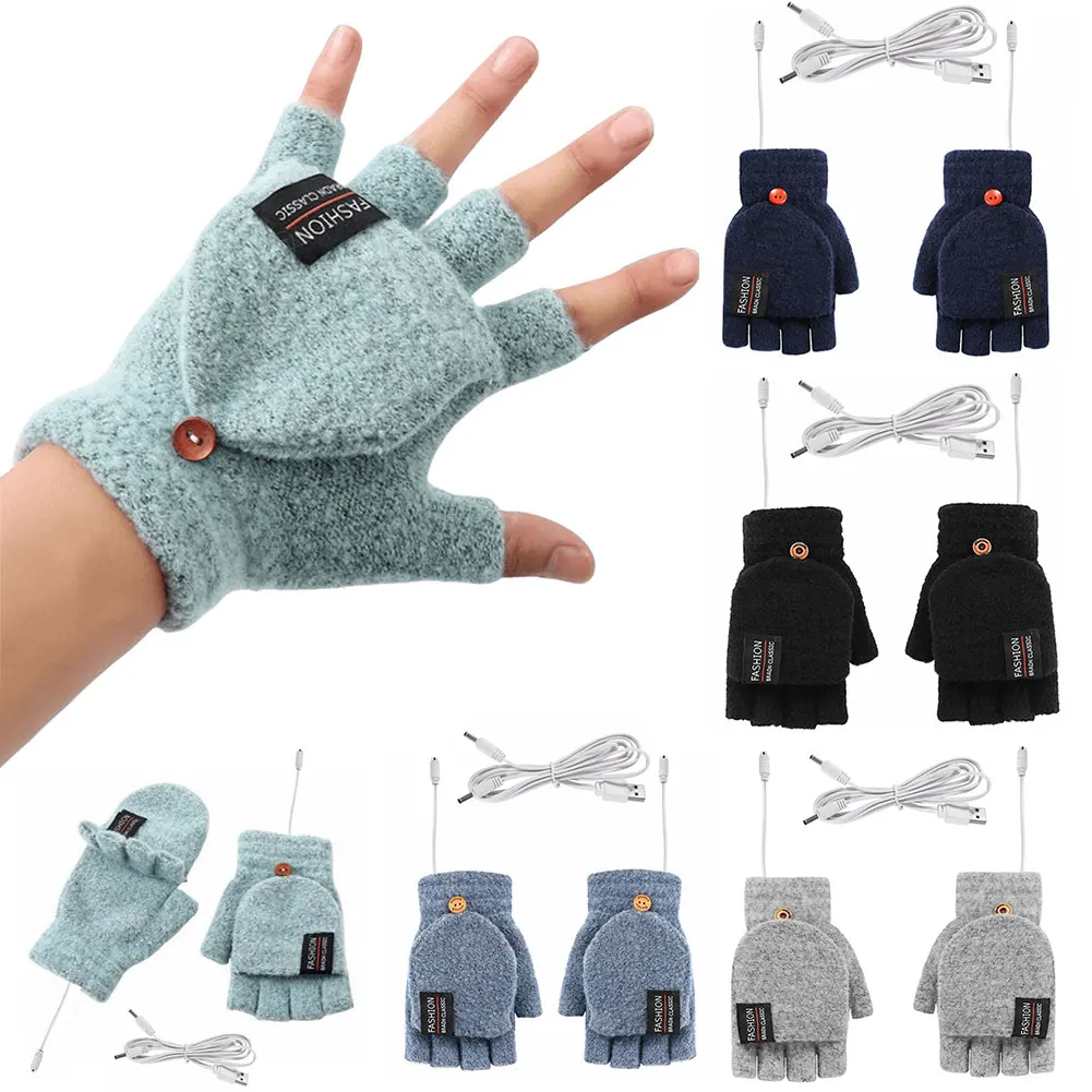 USB 전기 가열 장갑 겨울 야외용 열 터치스크린 풀/ - Knit Glove Touch Screen 리뷰 및 가격