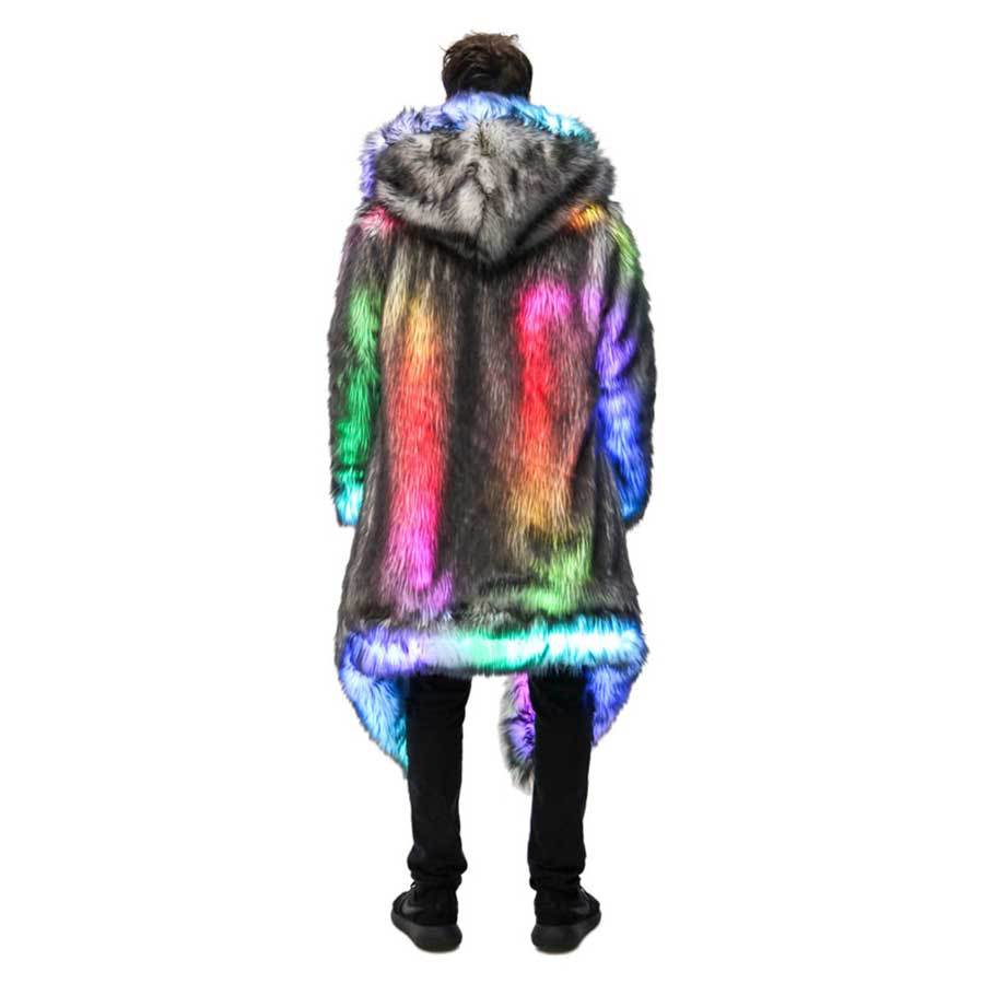 가짜 모피 코트 남자 후드 겉옷 편안한 두꺼운 겨울 따 - Winter Clothing Uae 리뷰 및 가격