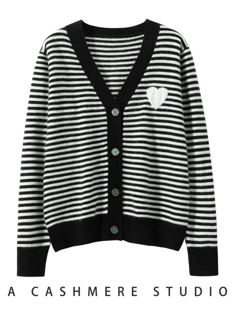 여성용 럭셔리 캐시미어 스웨터, 프레피 스타일 V넥 카 - Winter Clothing Factory Outlet 리뷰 및 가격