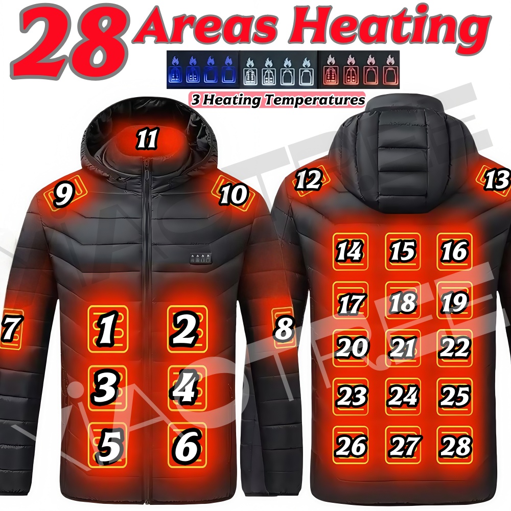 28개 구역 남녀 공용 발열 재킷 겨울 USB 발열 재 - Winter Clothing Uae 리뷰 및 가격