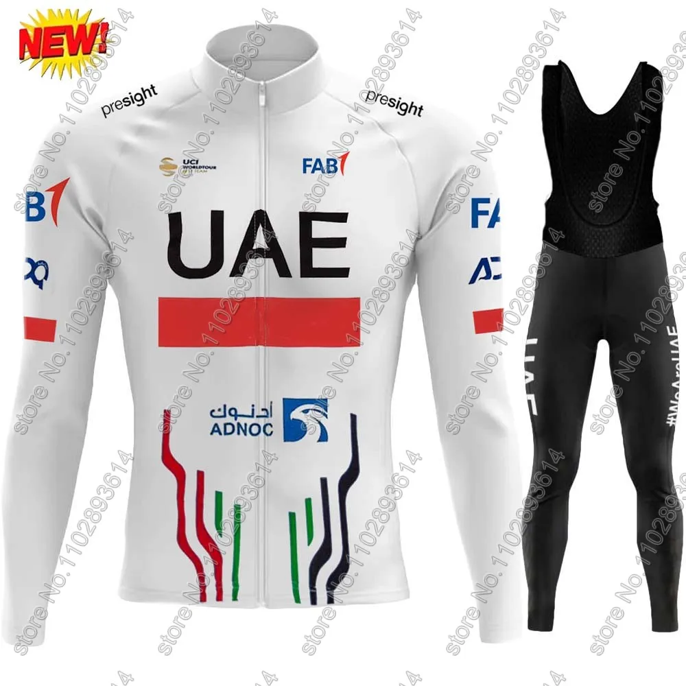UAE 사이클링 저지 2024 긴 소매 팀 세트 의류, - Winter Clothing Men Sale 리뷰 및 가격